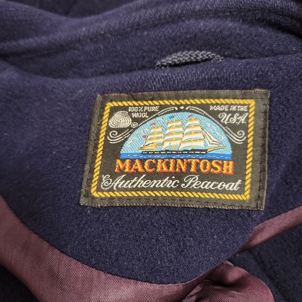 Mackintosh Wool Navy Pea Coat Sz 10 Save 15%! - Picture 14 of 16